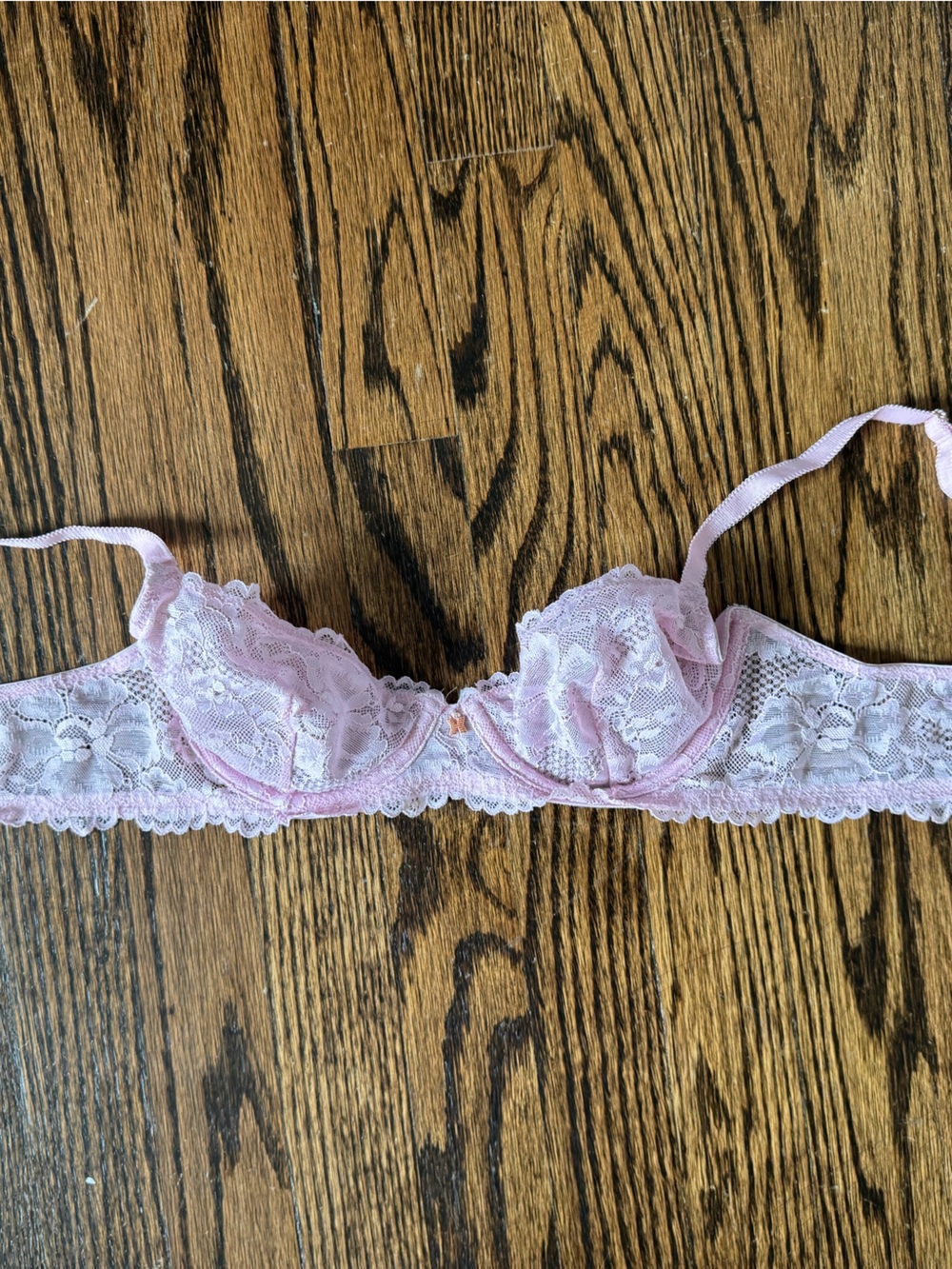 Savage X Fenty Pale Pink Lace Balconette Bra